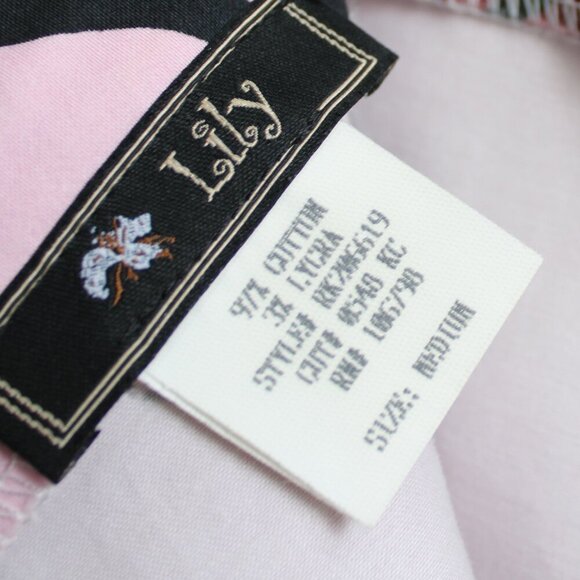 Lily A-line Pink Red Roses Print Midi Skirt Size Medium - Picture 4 of 4